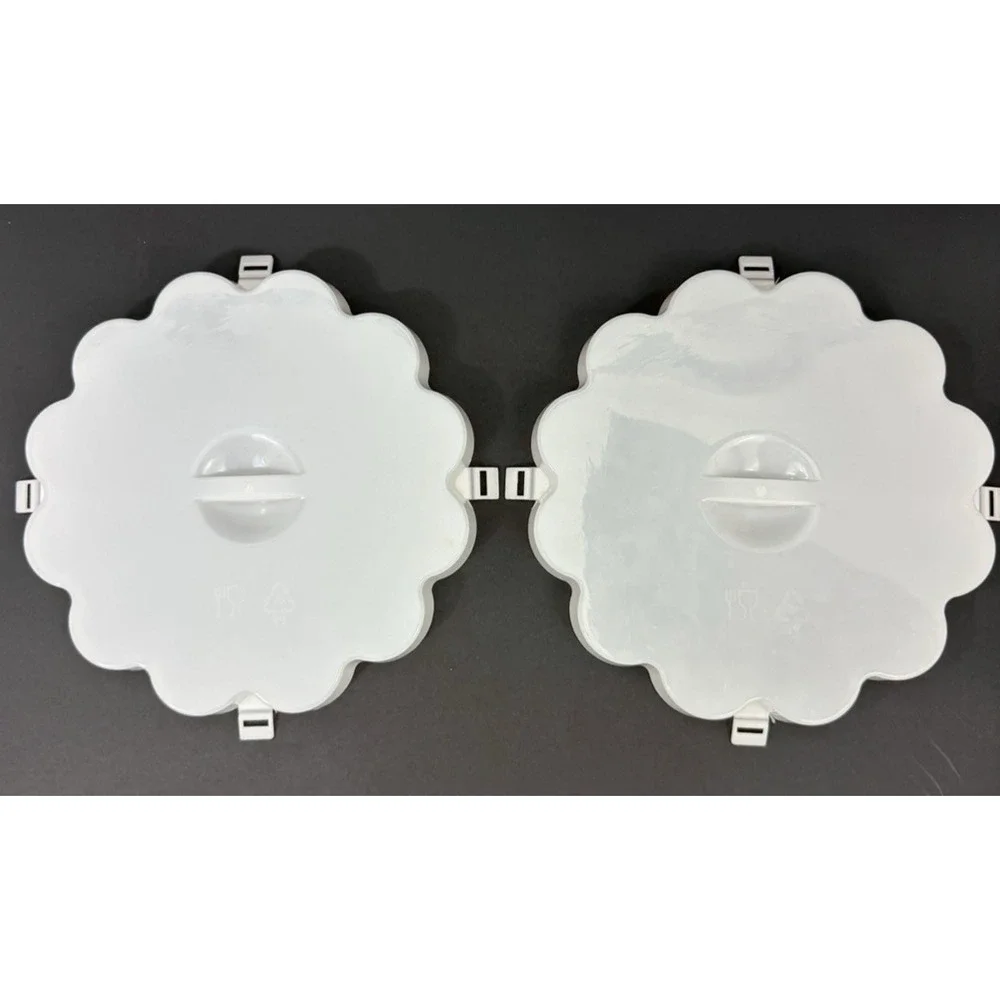 Deviled Egg Trays with Snap on Lids Holds 18 Eggs Each Lot of 2 Trays